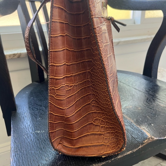 Vintage Faux Croc Brown Work Bag - Picture 11 of 11